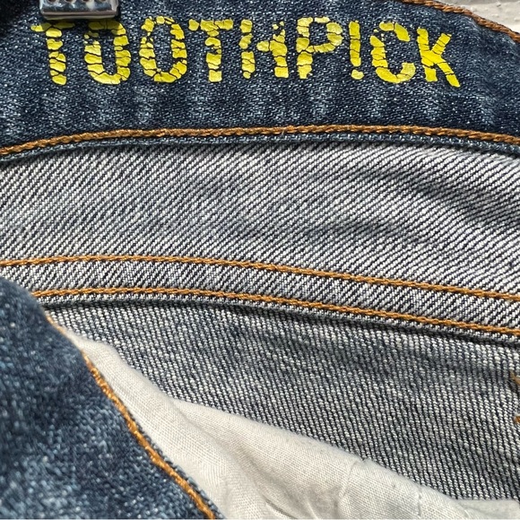 J Crew Toothpick Skinny Jeans Medium-Dark Blue Wash Stretch | size 26 - Picture 8 of 13